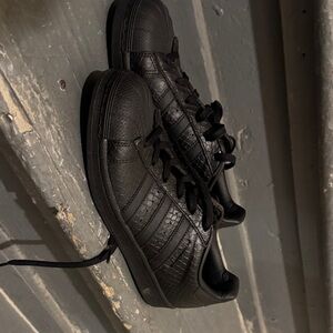 Adidas Men's Textured Black Sneakers